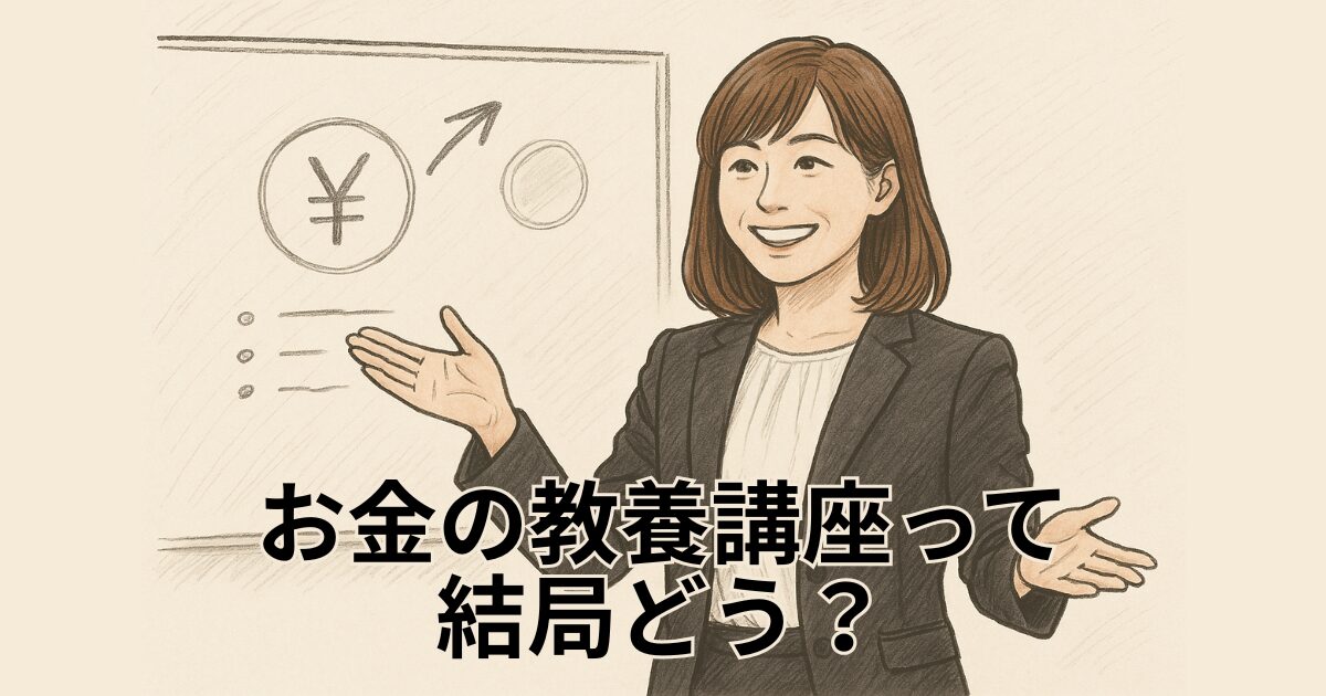 お金の教養講座って 結局どう？