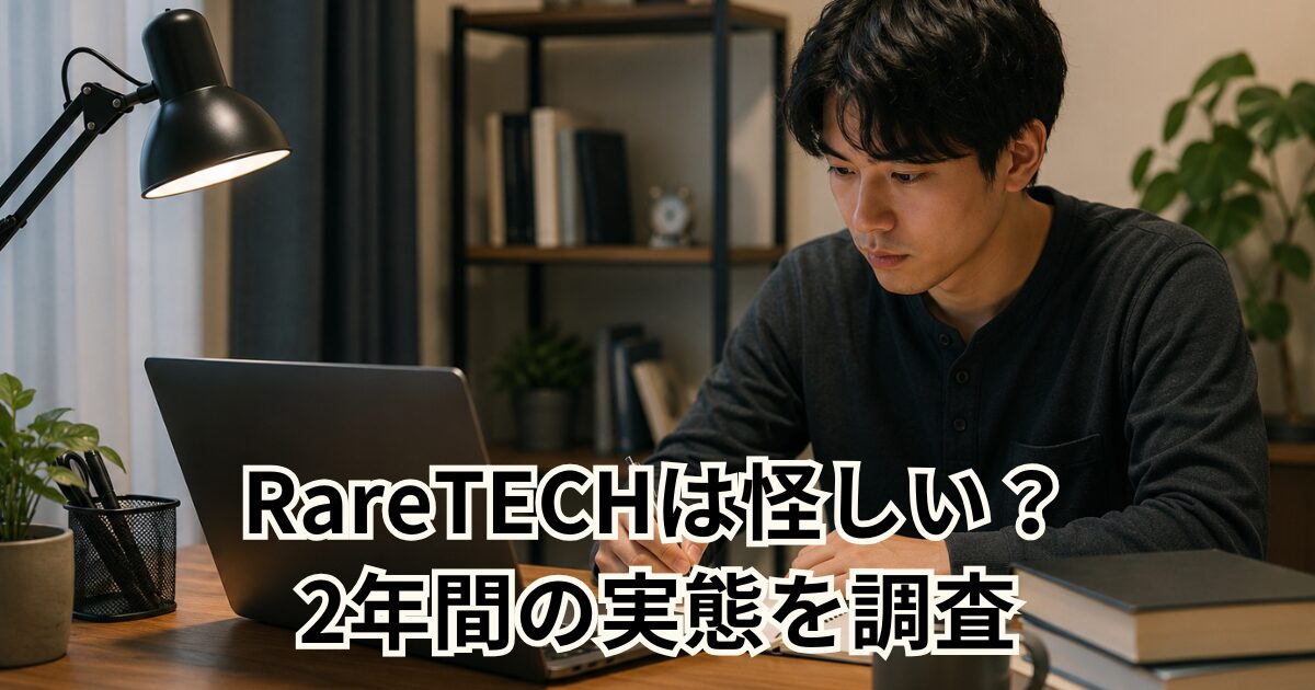 RareTECHは怪しい？ 2年間の実態を調査