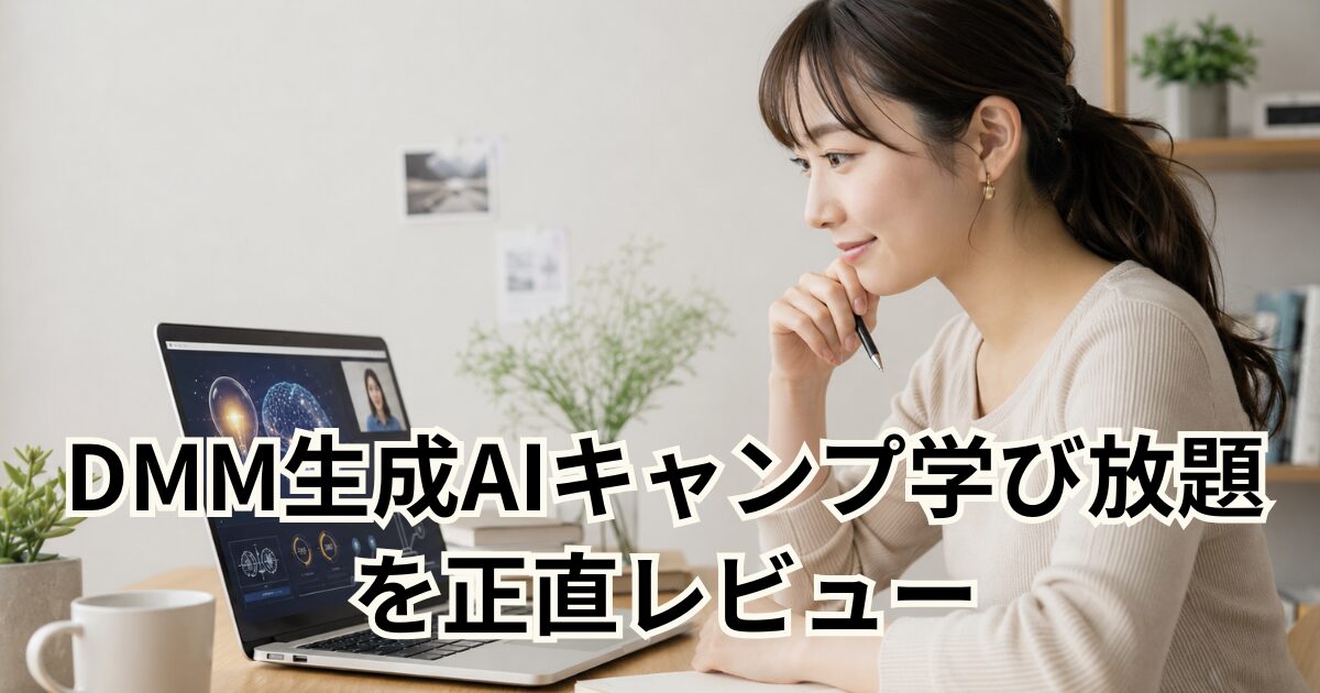 DMM生成AIキャンプ学び放題 を正直レビュー