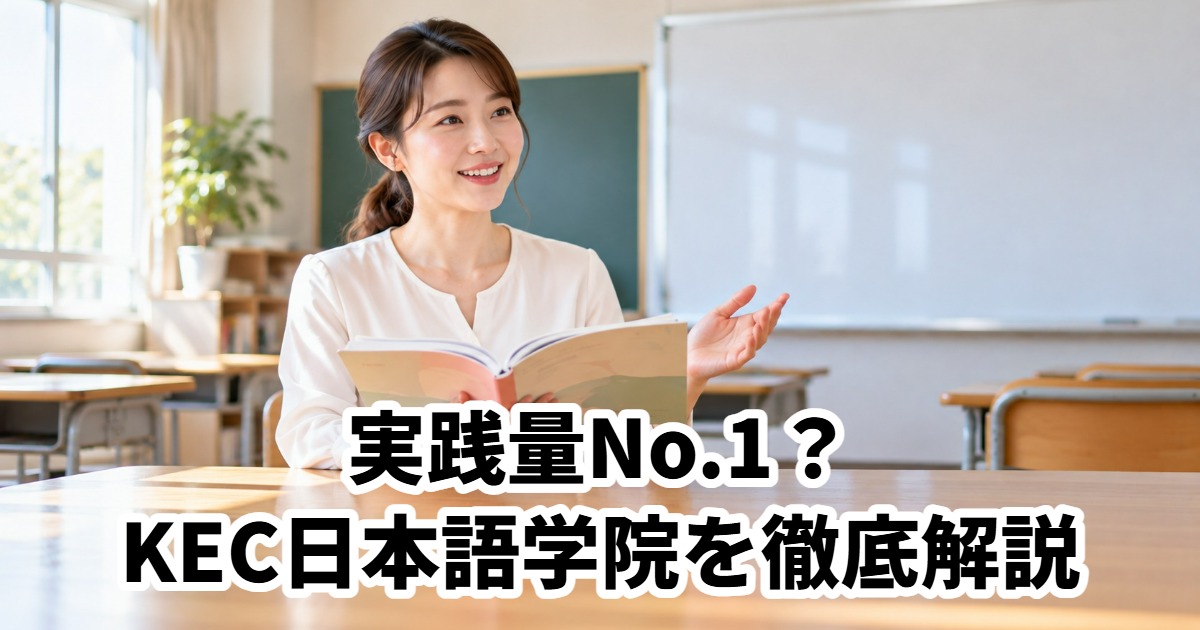実践量No.1？KEC日本語学院を徹底解説