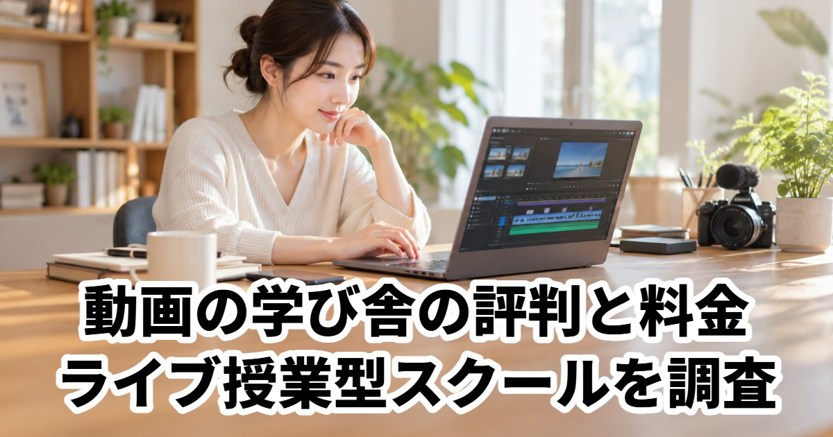 動画の学び舎の評判と料金ライブ授業型スクールを調査