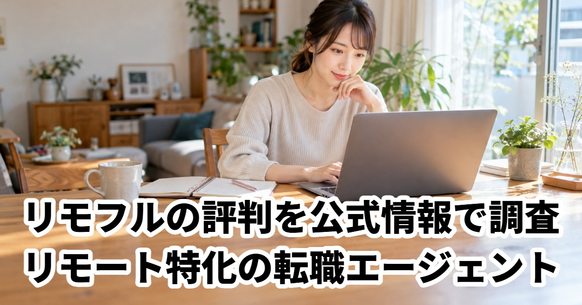 リモフルの評判を公式情報で調査リモート特化の転職エージェント